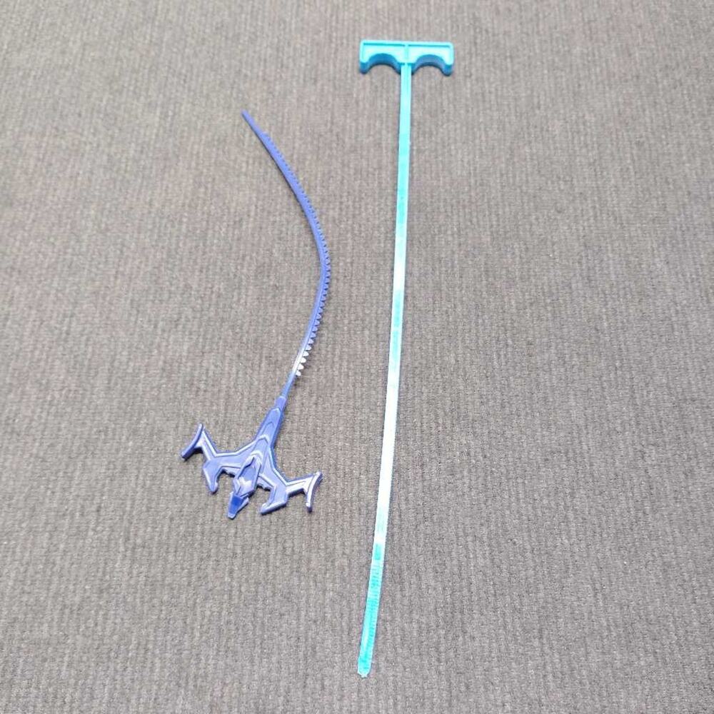 Vintage Beyblade Bakuten Shoot Blue Launcher Set T-Handle Grip Ripcord Hasbro